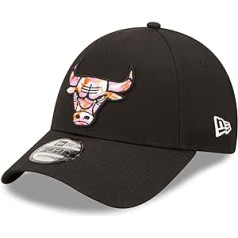 New Era 9Forty Strapback vāciņš - Infill Chicago Bulls, melns