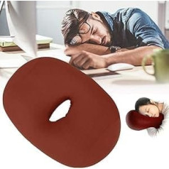 Xiolanniy U Shape Travel Pillow, Premium Travel Pillow, Foam Neck Support Pillow, Memory Foam, Travel, Noon, Neck Protection, Nap Pillow, Children, Plane, Train, Car, Office, Noon, Rest Pillow (Brown)