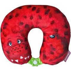 Okiedog Wildpack Junior Neck Head Rest Pillow Ceļojumu spilvens sarkans