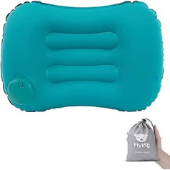 Aufblasbares Kissen - Travel Kissen mit TPU Aufblasbarem Ventil, Komprimierbar, Leicht zu Tragen für Camping, Pillow für Reisen, Ergonomisches Leichtes Aufblasbares Kissen.