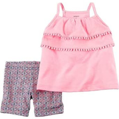 Carter's Baby Girls' Tiered Geo Print Shorts