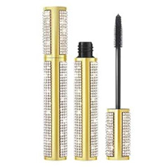 Onlyoily Vegan Mascara Mascara skropstu tuša - Skropstu pieaudzēšana melnā krāsā acu grimam un pieaudzēšanai Natural Waterproof Eyelashes Izturīgs grims 4D Silk Fiber Mascara Mascara