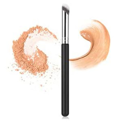 Wllhyf Concealer Brush Foundation Brush Eye Mini Kabuki Nose Brush Flat Top Contour Brush Šķidrais minerālpulveris aplauzuma rīki (īkšķa otiņa)