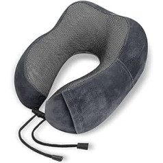 ZONEWD Travel Pillow - Memory Foam Neck Pillow Support Pillow, Luxurious Compact and Lightweight Quick Pack for Camping, Sleeping Rest Pillow, Dark Grey, Type 2