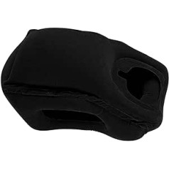 predolo Inflatable Travel Pillow Head Neck Support Black Headrest for Car Office Rest Trains