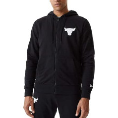 New Era NBA Zip Hoody — Chicago Bulls Black