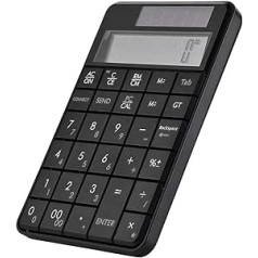 VBESTLIFE 2.4G USB Wireless 2 in 1 29 taustiņu ciparu tastatūra, tastatūra un kalkulators ar LCD displeju darbam ar biroju, saderīgs ar Windows XP/Vista/7/8/10, Mac OS 10.3.9 un