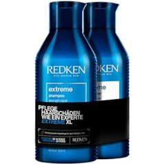 Redken XL kopšanas komplekts trausliem un bojātiem matiem, pret matu lūšanu, ar interlock proteīna tīklu, Extreme šampūns 500 ml un kondicionieris 500 ml