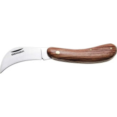 Berger Nursery Hip 3905 with Folding Blade and Wooden Handle Blade Length: 6 cm