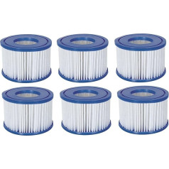 6 x Bestway Filter Cartridge Pool Filter Replacement Filter Lay-Z-Spa Size 6 58323