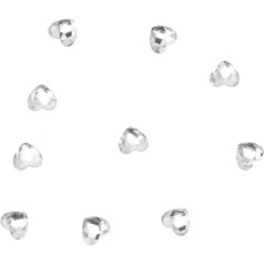 Hemobllo dantų brangakmenių rinkinys: Dantų papuošalai Širdies brangakmeniai Bling Teeth dirbtiniai kristalai deimantai Papuošalų rinkinys Atspindintis dantų dekoras moterims 10 dalių