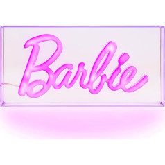 Paladone Barbie LED neona gaisma, gudrs rozā mājas guļamistabas sienas rotājums