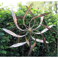 Stanwood cws-02 Dual Spinner Dancing Weiden Blätter Kinetic Wind Skulptur - Kupfer