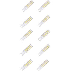 NuLoXx Pack of 10 LED 6 W/840 4000 K G9 Neutral White 600LM AC 220-240 V, 360° Beam Angle