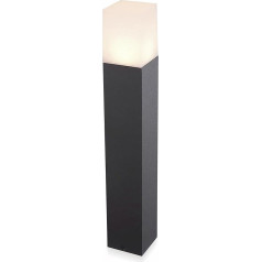 V-TAC 7564 Āra stāvlampa Dārza apgaismojums Alumīnija ceļa prožektors Pagalma ligzda Poller Light Black