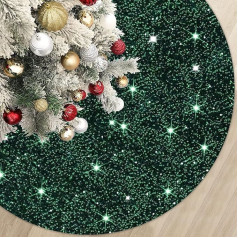 MODFUNS Green Tree Skirt 21 collu Sequin Mini Tree Skirt Velvet Ziemassvētku eglīšu svārki Mat Xmas Tree svārki Mākslīgo koku Mermaid Glitter Tree Cover svārki zīmulim Ziemassvētku eglīšu rotājumi