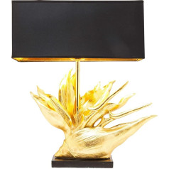 Kare Design Galda lampa Tropical Flower Black/Gold Galda lampa Tērauda stabs 65 x 51 x 22 cm (H x W x D)