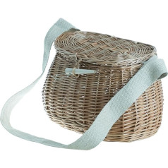 Wicker Fishing Basket, Fishing Basket, Braided Fishing Basket, Fish Basket with Straps, Wicker Basket for Fishing Accessories, Basket for Fishing Accessories