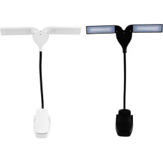 Uonlytech Mūzikas statīva gaisma Elastīga lasīšanas lampa Mūzikas statīva klipa lampa Klavieru LED lampa Mūzikas statīva lampa Galda klipa lampa Orķestra gaisma Gultas gaisma Elektroniskie komponenti USB mūzikas gaisma