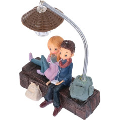 OSALADI 3st Cartoon-nachtlicht Nachtlampe Für Kinder Tisch-nachtlicht Kinderzimmerlampe Dekorativ Led-akzentlampe Desktop-ornament Zubehör Led-dekor Schlaf Leicht Liebhaber Karikatur Harz