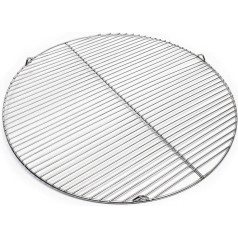 Stainless Steel Cooking Grate Round 64.5 cm Rustproof for Charcoal Grill, Gas Grill, Swivel Grill