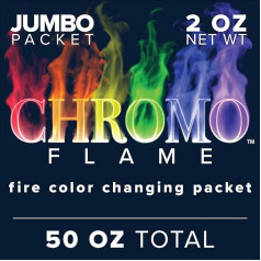 CHROMO Colour Changing Packages for Fire Pit, Campfire, Campfire, Fireplace | Mystical, Colourful, Magic, Rainbow Flames | Total 1.4L 759-57g