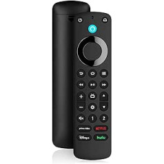 Voice Remote Control Pro 4th Gen with Remote Control Finder, Illuminated Buttons, Suitable for Smart TV Streaming Media Player, Smart TVs Stick, Smart TVs Stick Lite, Smart TVs Cube and AMZ Smart TVs