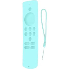 plplaaoo Remote Control Silicone Protective Case Soft Non-Slip Silicone Protective Cover with Strap Shockproof for Fire TV Stick Lite Remote Control (Green)