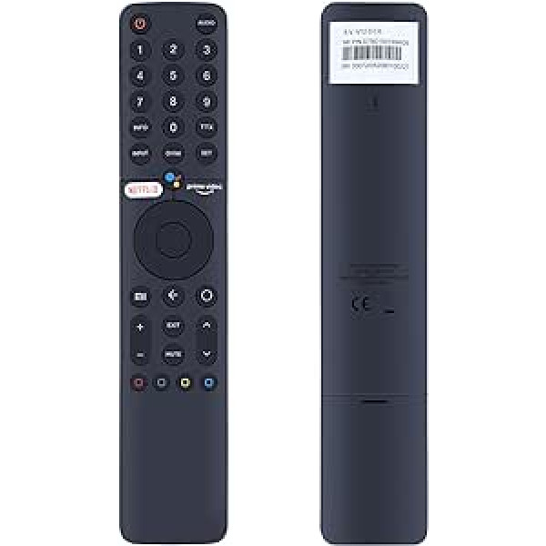 XMRM-19 Suitable for Xiaomi Smart TV Voice Remote Control Replacement for Xiaomi MI P1 32 43 55 Q1 75 Series Android Smart TV L32M6-6AEU L50M6-6AEU L55M6-6ESG L75M6-6-6-6-6-6-6 ESG Voice R. emote