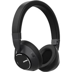 GRIFEMA GH1001 Bluetooth 5.3 austiņas uz auss, aktīvas trokšņu slāpēšanas austiņas, HiFi stereo austiņas ar mikrofonu, ar USB-C ātro uzlādi, 2 ierīču savienojums, melns