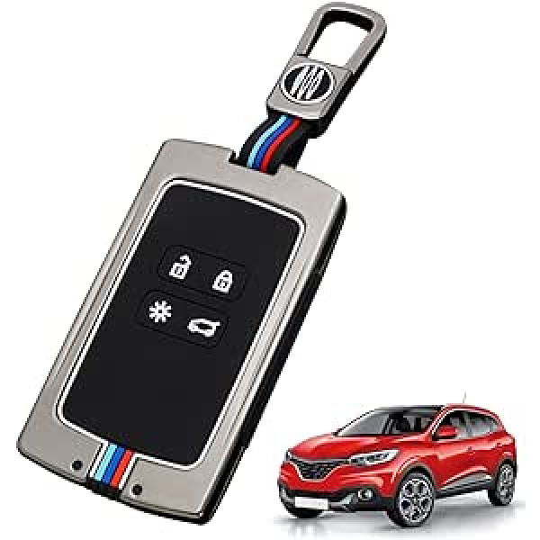 Altsbaos savietojams ar Key Shell R_enault 4 Buttons Zoe/Clio/Arcan/Arkana/Laguna/Twingo/Koleos 2/Kangoo/Captur 2/Espace cinka sakausējuma automašīnas atslēgu futrālis ar atslēgu piekariņu