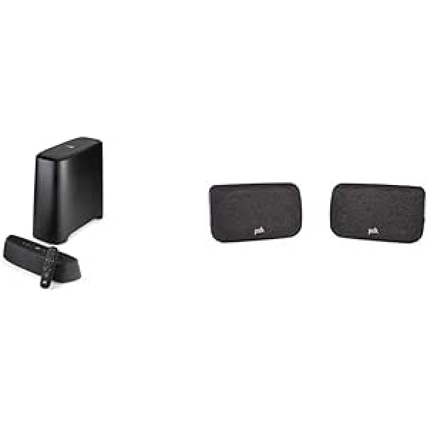 Polk Audio MagniFi Mini AX 5.1 Surround System, Compact Home Cinema Soundbar with Dolby Atmos, Wireless Subwoofer and Wireless Surround Speakers