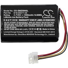 010-12110-003, 361-00077-00, 361-00077-10, 616-00077-00, 616-00077-10 Replacement Battery, 1800mAh / 6.66Wh Replacement Battery Compatible with Garmin 010-0160 3-10, Zumo 590, Zumo 590LM, Zumo 595,