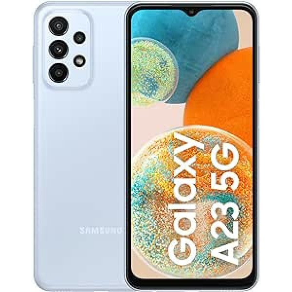 Samsung viedtālrunis Galaxy A23 5G 4/128 GB, divu SIM karti Niebieski (SM-A236BLBVEUE) melns