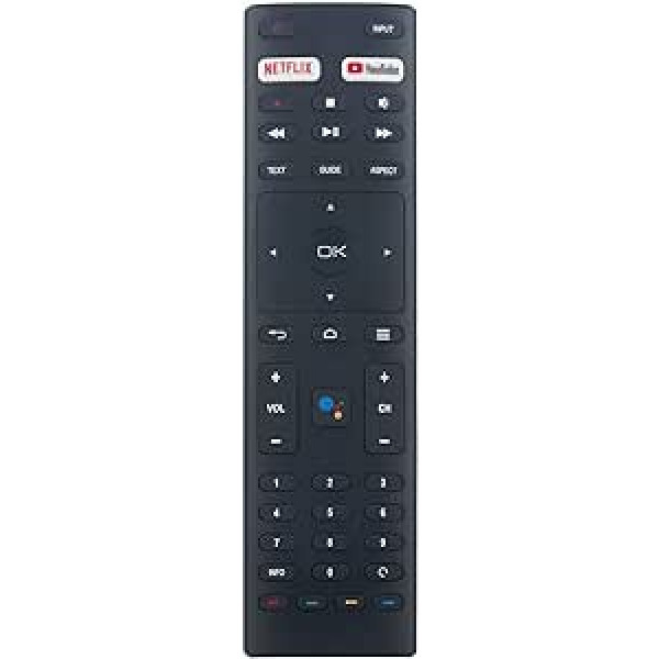 ALLIMITY Replacement Remote Control for Blaupunkt JVC ANAM Konka Bauhn DYON Movie Smart TV Smart-42-AD Smart-32-AD Smart-42-AD BP320HSG9200 RM-C3329 55U55A 32H31A 75U55A 43U55A ATV32HDG-0121