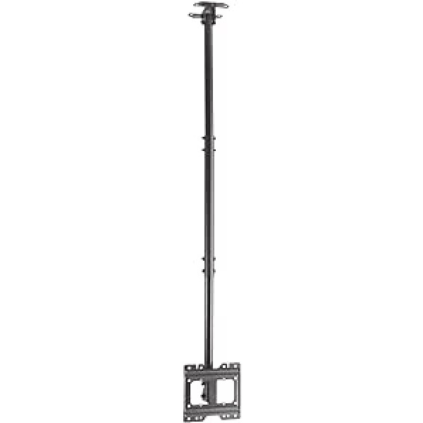 AISENS CT43TSE-053 - Ceiling Mount Eco Rotatable, Tilting and Extendable for Monitor/TV 50 kg from 23 - 42, Black