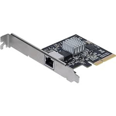 StarTech.com 1 porta PCIe 10GBase-T / NBASE-T Ethernet tīkla karte, 5 ātrumu tīkla atbalsts: 10G/5G/2.5G/100Mbit/s, PCIe 2.0 x4