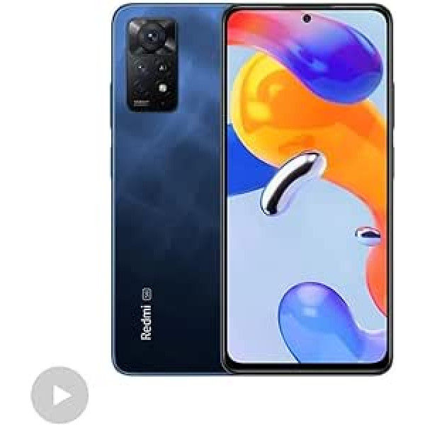 Xiaomi Redmi Note 11 Pro 5G viedtālrunis 6,67 collu FHD+ AMOLED DotDisplay, 120Hz FHD+ AMOLED DotDisplay, 67W turbo uzlāde 6G+128GB Atlantic Blue [globālā versija]