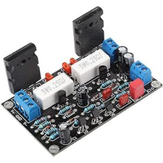 Topiky 2SC5200 + 2SA1943 moduļa karte jaudas pastiprinātāja platei, profesionāli ieteicama Dual DC 10-45V Dual DC 35V 100W Amp skaņas signāla aizsardzības ķēde