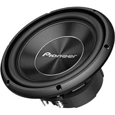 Pioneer TS-A250D4 1300 W divu balss spoles zemfrekvences skaļrunis 1300 W IPP diafragma jaudīgai nepārtrauktai skaņai, 400 W melna