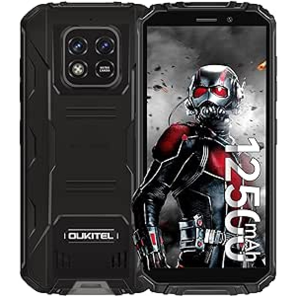 OUKITEL WP18 āra viedtālrunis bez līguma, IP68 āra mobilais tālrunis, 5,93 collu Android 11 4G mobilie tālruņi, 4 GB + 32 GB (paplašināms 1 TB) GPS/OTG divu SIM kartu ūdensizturīgs mobilais tālrunis