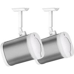 Speaker Wall Mount and Ceiling Mount for Sonos One, One SL, Play 1 - Swivel and Tilt Adjustable Mounting Brackets for Sonos One, One SL, Play:1 Speaker Mounts, Pack of 2
