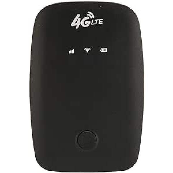 ASHATA mobilais tīklājs, 4G mobilais WiFi tīklājs SIM kartes slots 2100 mAh akumulators, portatīvais 4G WiFi maršrutētājs autovadītājiem biznesa ceļotājiem drošam internetam mājās vai jebkur