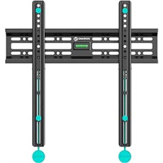 ONKRON Wandhalterung Fernseher für 32-65 Zoll TV bis zu 50 kg - Feste Fernsehhalterung Wand max VESA 400x400 Wandhalterung TV - Ultra Slim TV Wandhalterung Flach/Fernseher Aufhängung Schwarz FM2