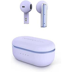 Energy Sistem Earphones True Wireless Style 4 Violet (Headphones for Wireless Music Enjoyment, Compact and Ergonomic Design, Charging Case, Compatible with the ESmart Connect App) - Purple