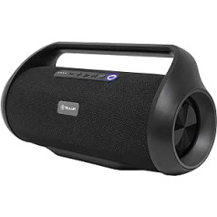 TELLUR Obia Stereo portatīvais Bluetooth skaļrunis, True Wireless Stereo, eMultiple Link*, IPX6, portatīvais skaļrunis, brīvroku funkcija, USB, 3,5 mm AUX, LED gaisma, melns (50 W)