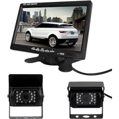 pathson Auto Rear View Kit for Bus Truck 17,8 cm LCD monitors + 2 * IR Rückfahrkamera Kamera 18 LED