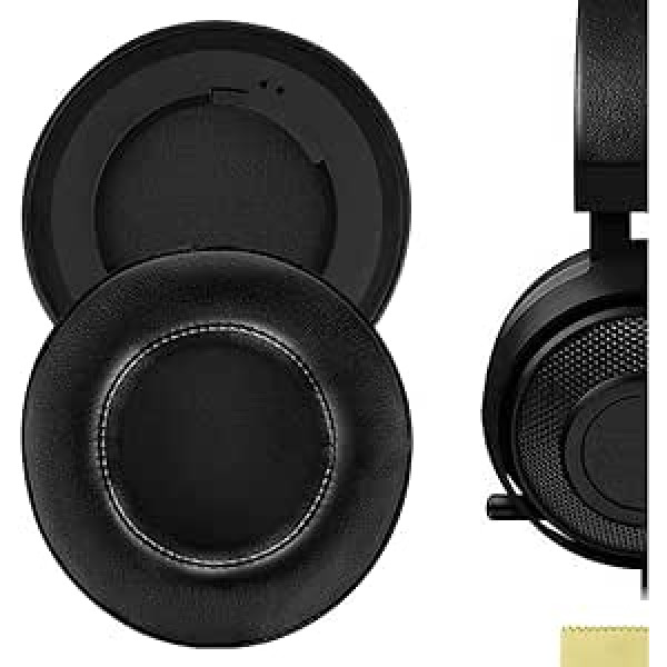 Geekria QuickFit Ersatz-Ohrpolster für Razer Kraken 7.1 Chroma V2 USB spēļu austiņas Kopfhörer Ohrpolster austiņas Ohrpolster Reparaturteile (Schwarz)