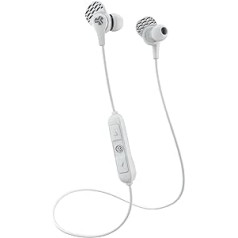 JLab JBuds Pro Bluetooth bezvadu austiņas, ausīs ievietojamas austiņas ar 10 mm titāna draiveriem un trokšņa izolāciju, komplektā ietilpst gēla ausu uzgaļi un Cush-Fin austiņas optimālai piegulšanai (sievietēm)