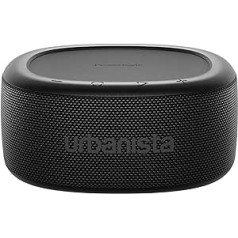 Urbanista Malibu bezvadu Bluetooth skaļrunis, ar saules enerģiju darbināms skaļrunis ar bezgalīgu atskaņošanu, pārnēsājams skaļrunis, ūdensizturīgs IPX67, pogu vadība, Bluetooth 5.2 dubultā savienošana pārī